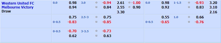 Western United vs Melbourne Victory