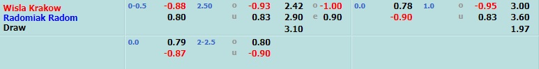 Wisla Krakow vs Radomiak Radom