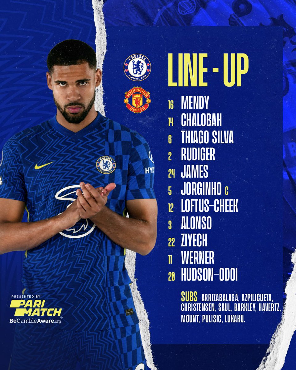 Đội hình Chelsea vs MU vòng 13 Premier League