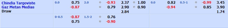 Chindia Targoviste vs Gaz Metan Medias