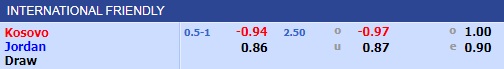 Kosovo vs Jordan
