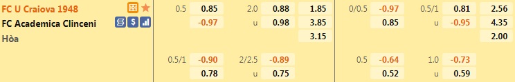 Craiova 1948 vs Academica Clinceni