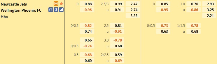 Newcastle Jets vs Wellington Phoenix