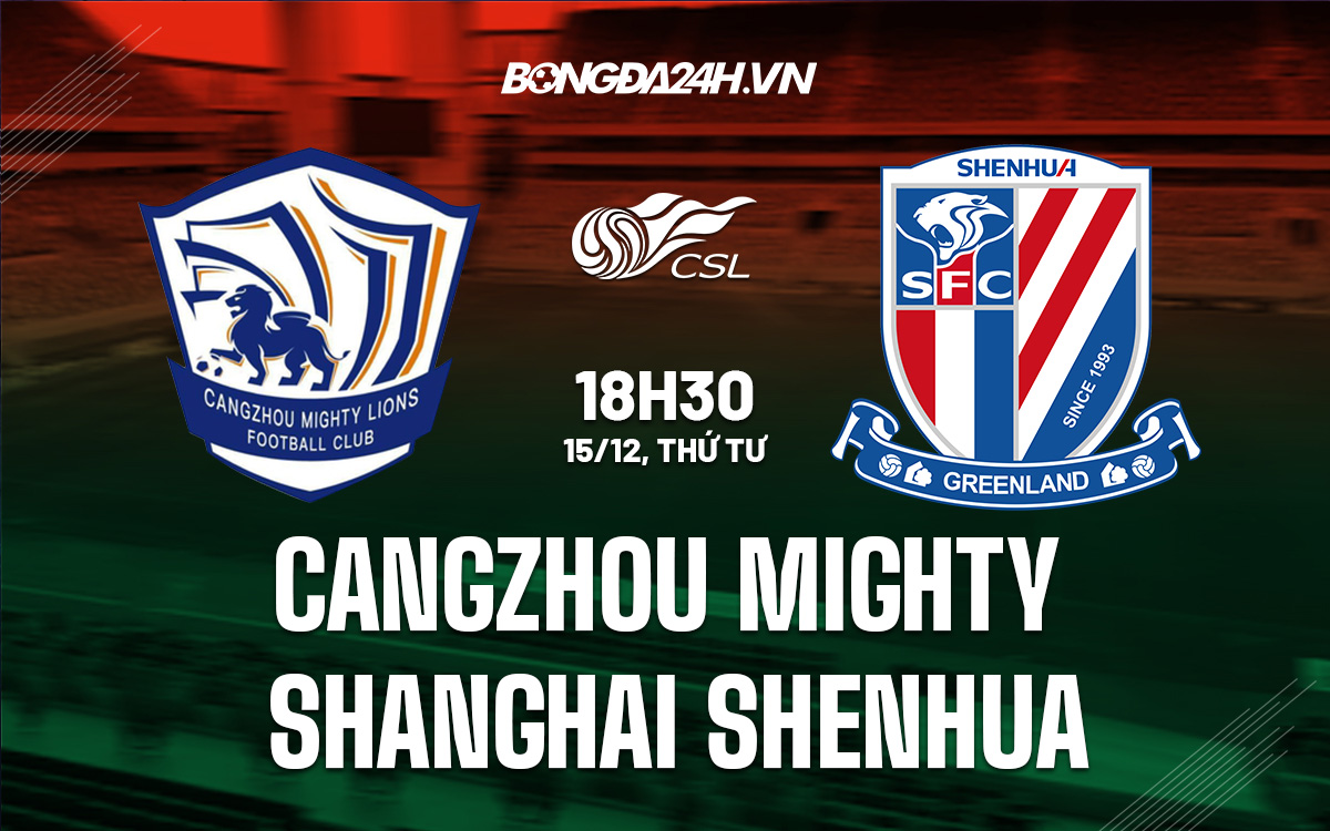 Cangzhou Mighty vs Shanghai Shenhua