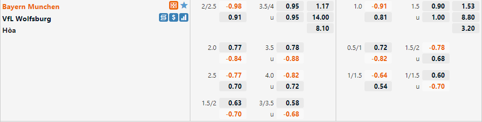 Bayern Munich vs Wolfsburg