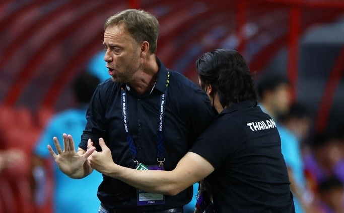 HLV Mano Polking ăn mừng Việt Nam vs Thái Lan 23/12