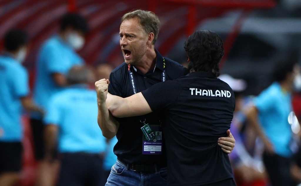 HLV Mano Polking ăn mừng Việt Nam vs Thái Lan 23/12