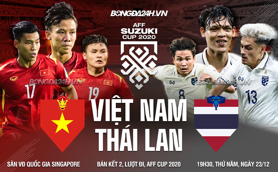 Kết quả bóng đá Việt Nam vs Thái Lan AFF Cup 2020 hôm nay