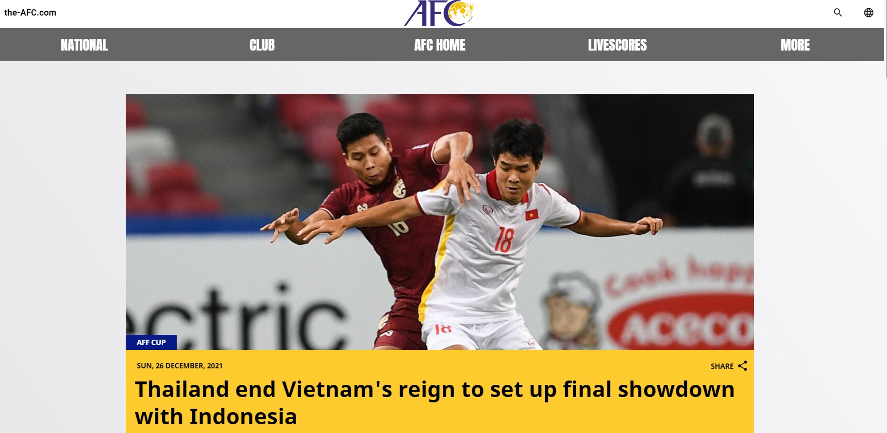 Trang chủ AFC chê ĐT Việt Nam thiếu đột biến