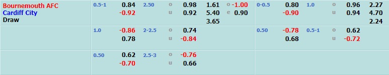 Bournemouth vs Cardiff