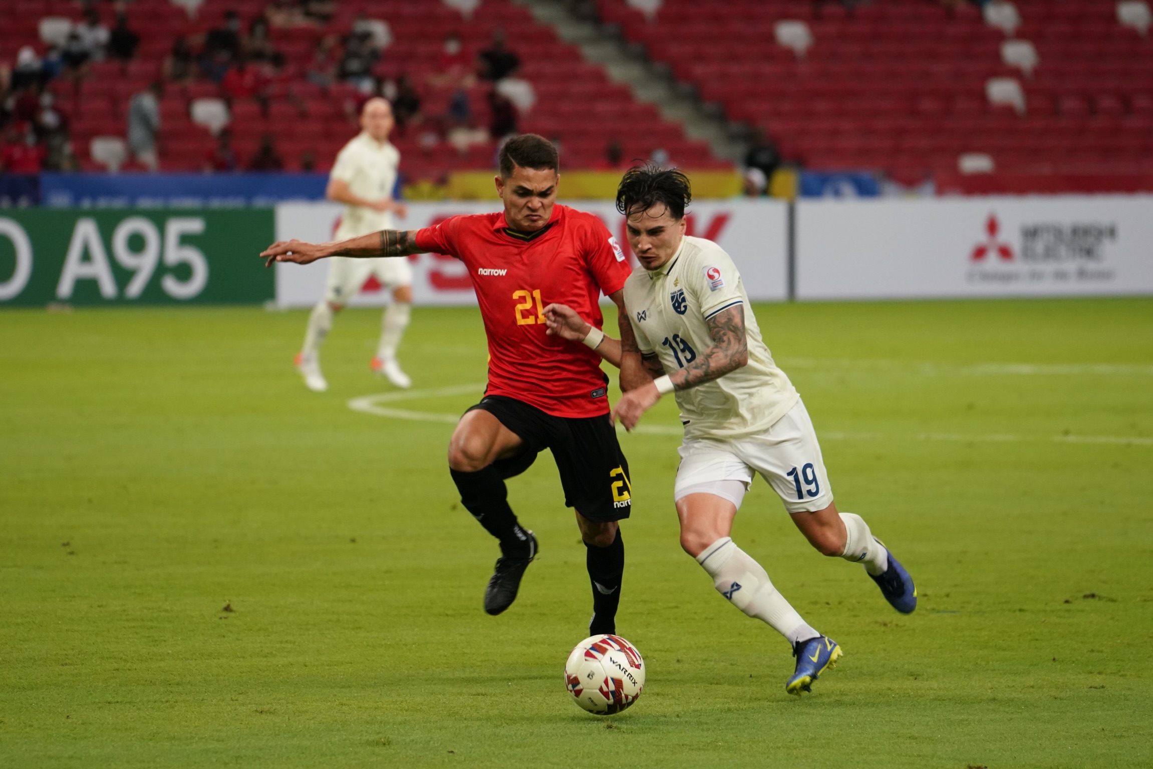 Timor Leste vs Thái Lan. Ảnh: AFF.
