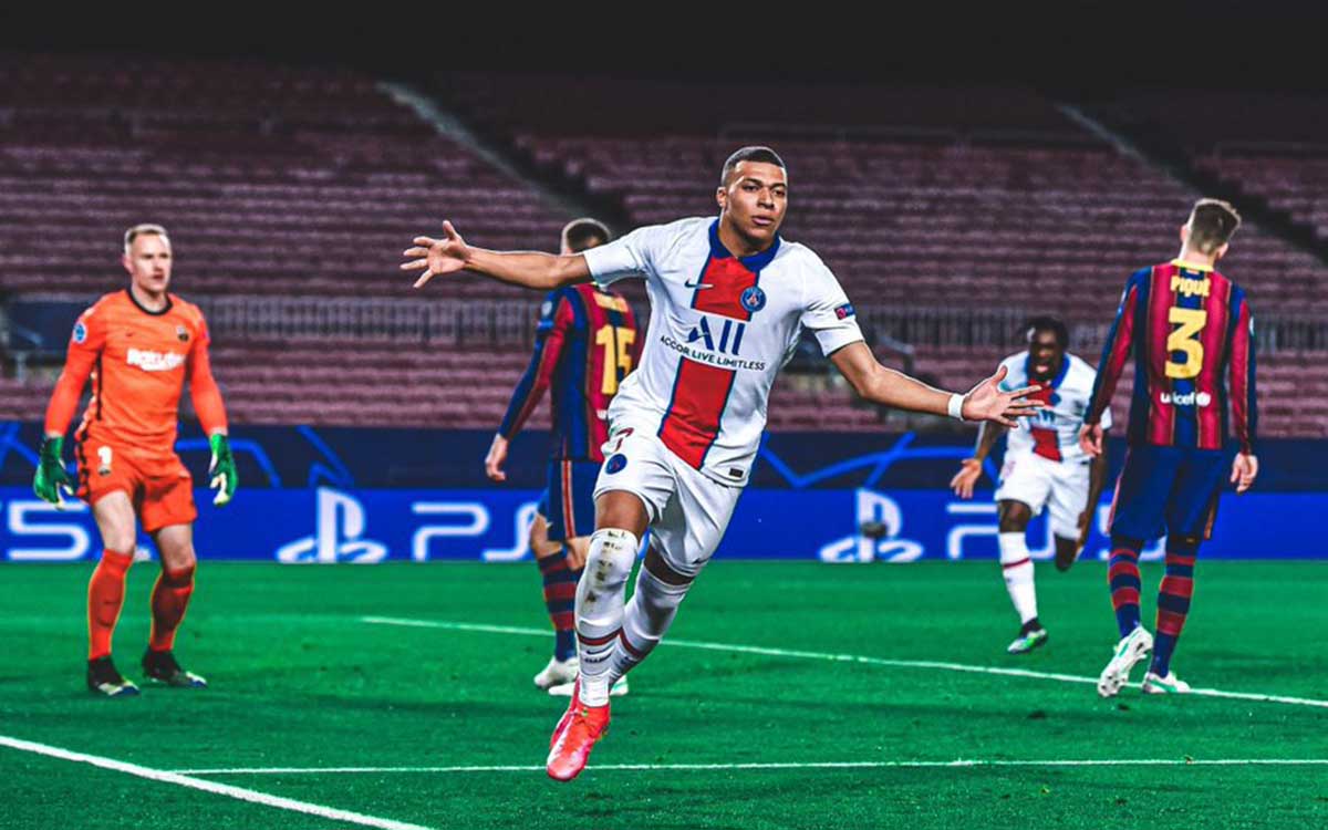 Kết quả cúp C1 Barca vs PSG: Mbappe rực sáng