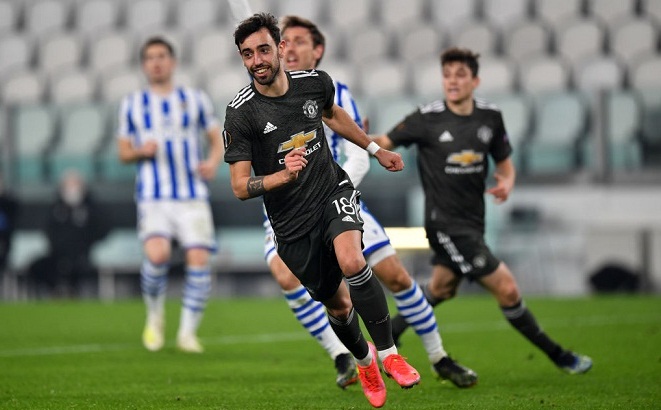 Bruno Fernandes khiêm tốn sau trận thắng Real Sociedad hình ảnh