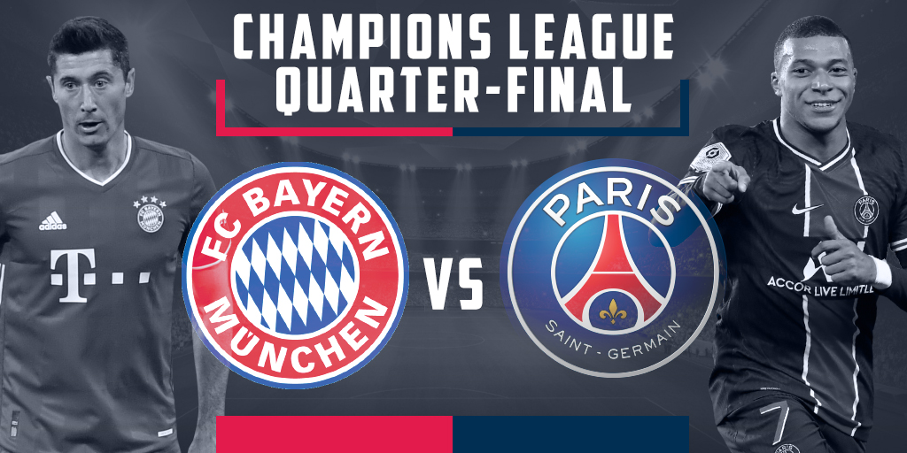 Bayern vs PSG tứ kết Champions League