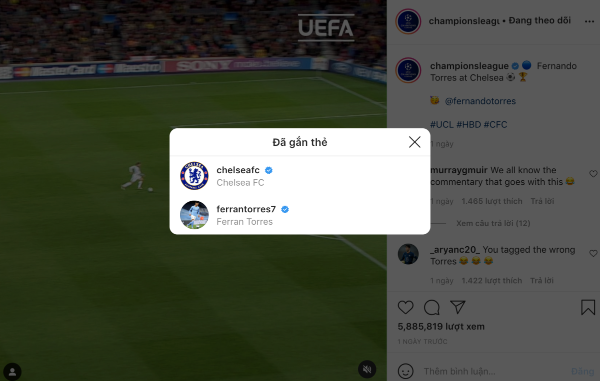 UEFA chúc mừng sinh nhật Fernando Torres một cách cẩu thả hình ảnh