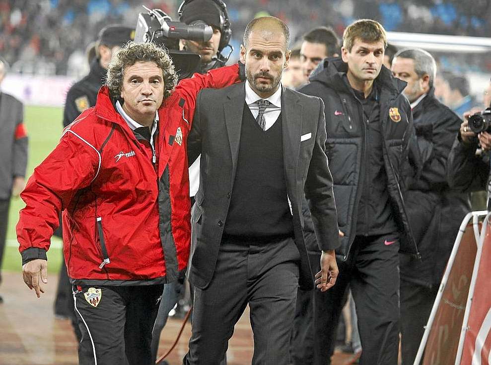 Pep Guardiola và Juanma Lillo Chủ tướng và quân sư hình ảnh