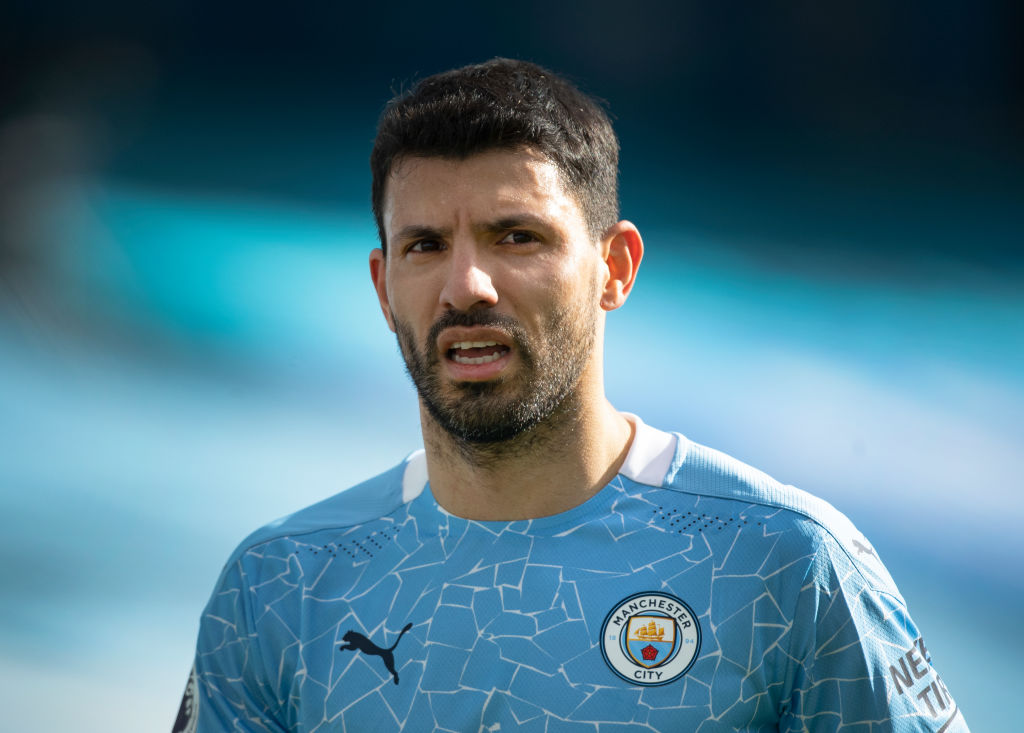 Sergio Aguero vắng mặt ở trận đấu với Leeds
