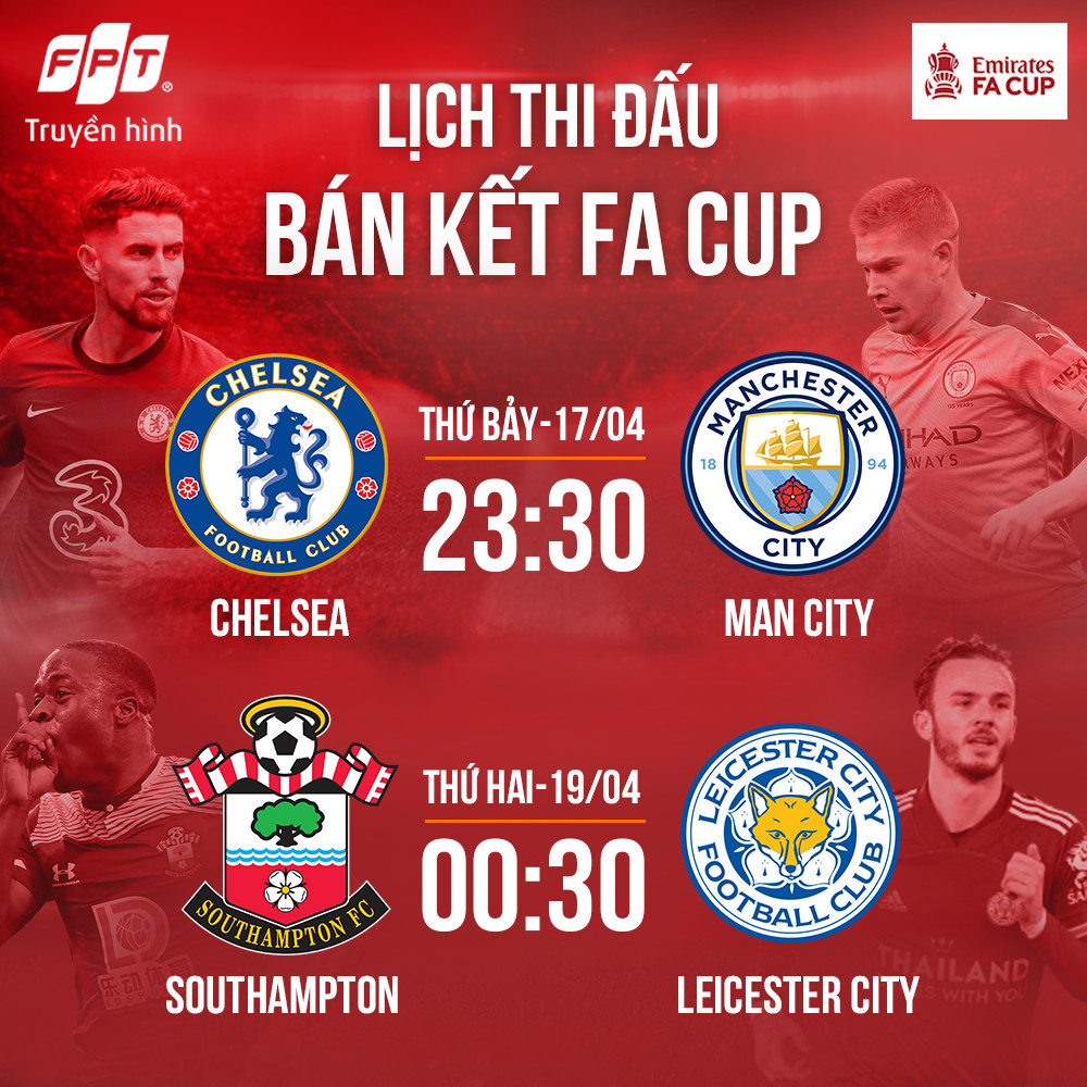 Bán kết FA Cup 2020/21: Chelsea vs Manchester City, chung ...