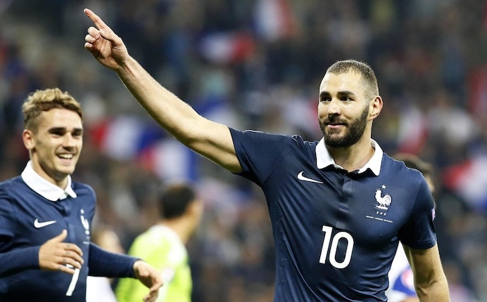 Karim Benzema trở lại tuyển Pháp