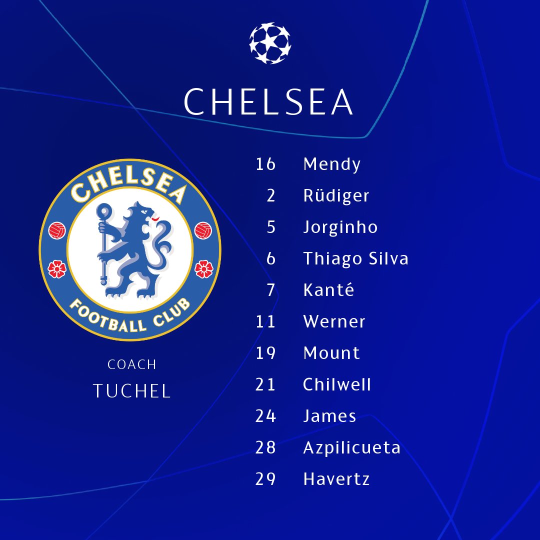 Đội hình xuất phát Chelsea chung kết C1