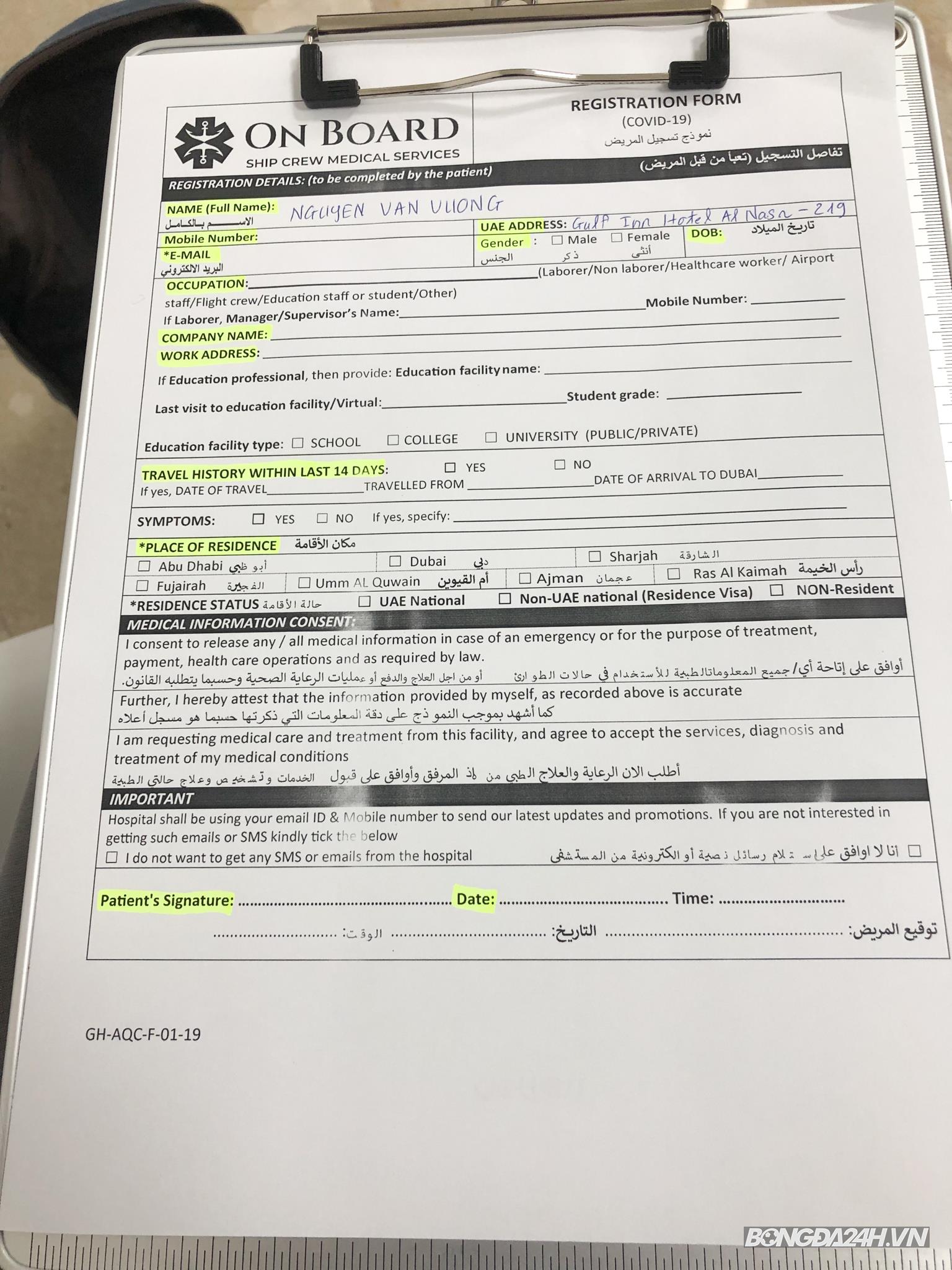 phóng viên xét nghiệm covid19