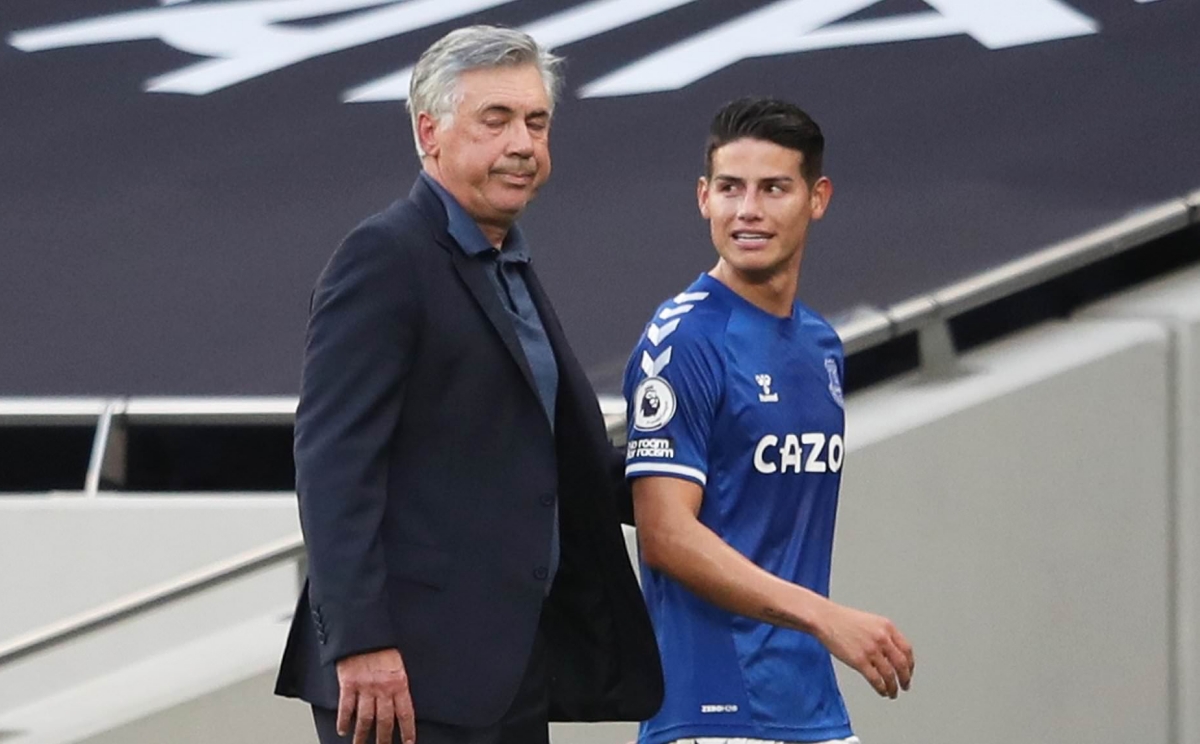 James Rodriguez và HLV Carlo Ancelotti