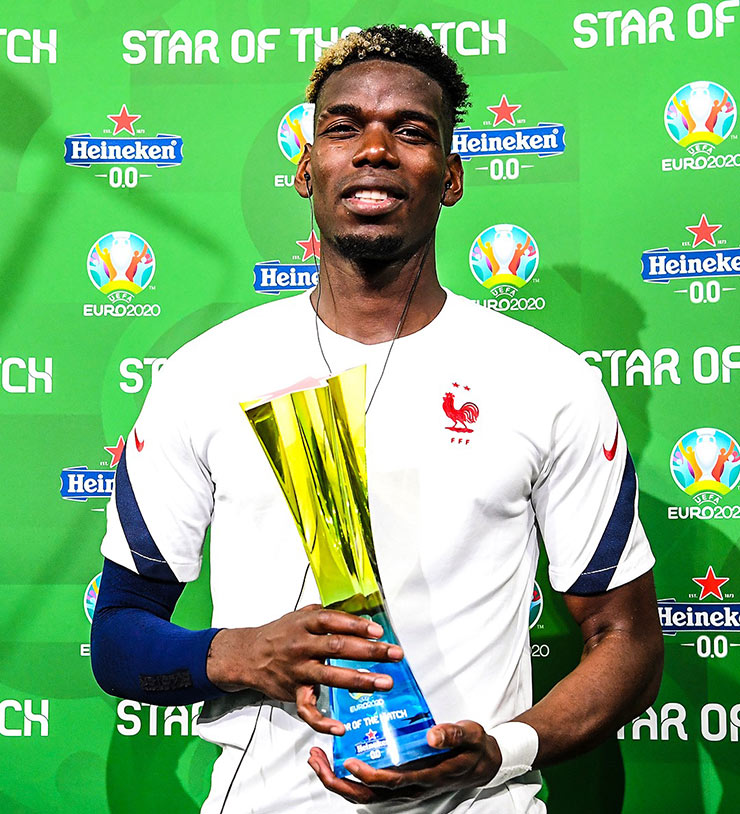 Pogba đoạt danh hiệu cầu thủ xuất nhất trận