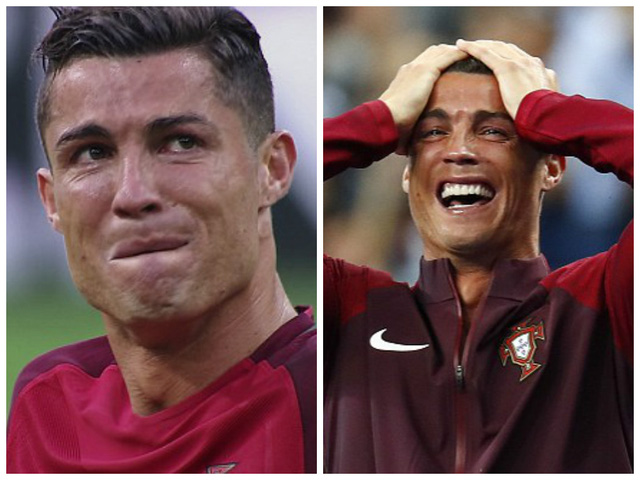 2 lần rơi nước mắt khi dính chấn thương và hạnh phúc khi vô địch trong trận Chung kết Euro 2016 trên đất Pháp của CR7