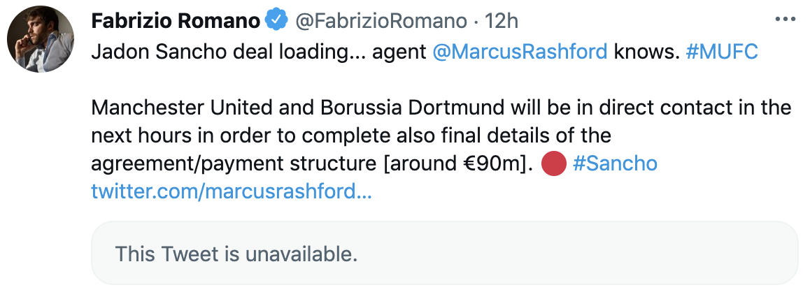 Rashford tuyên bố bị hack sau thông báo về Sancho