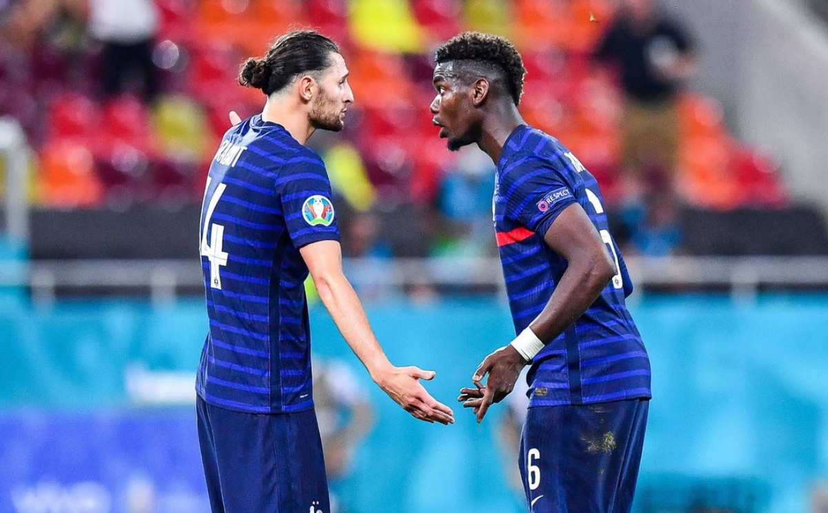 Rabiot chửi nhau với Pogba