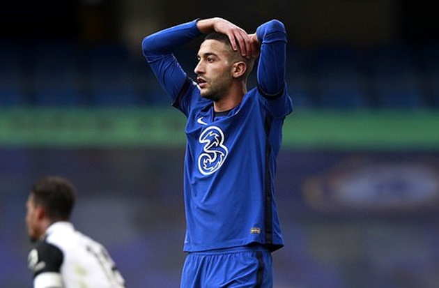 Hakim Ziyech chơi thất vọng ở Chelsea