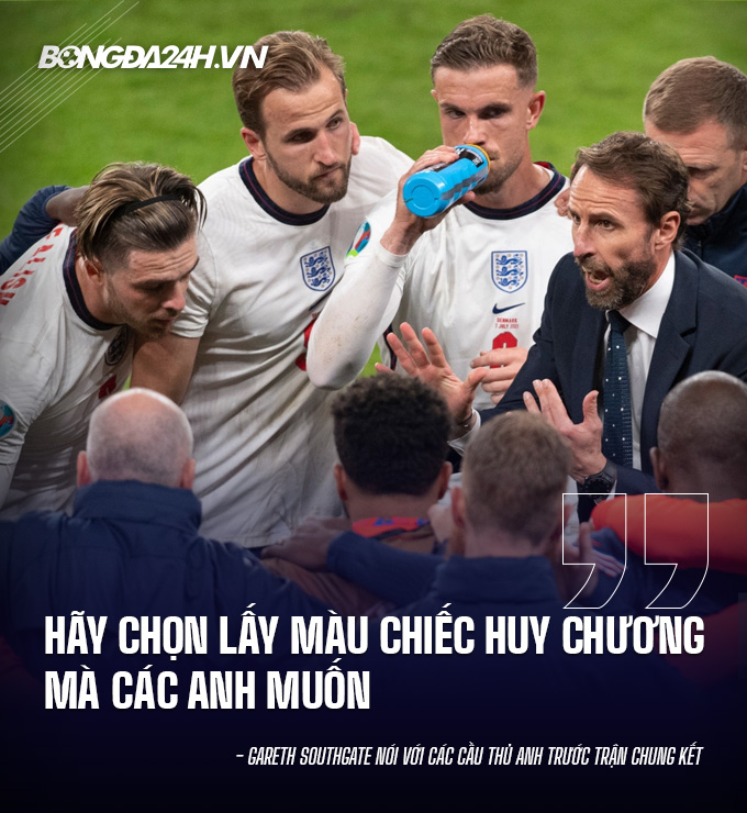 Lời nhắn nhủ của Gareth Southgate với các cầu thủ trước trận
