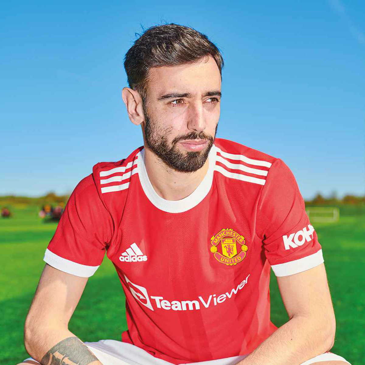 Bruno trong áo đấu Manchester United mùa giải 2021/2022