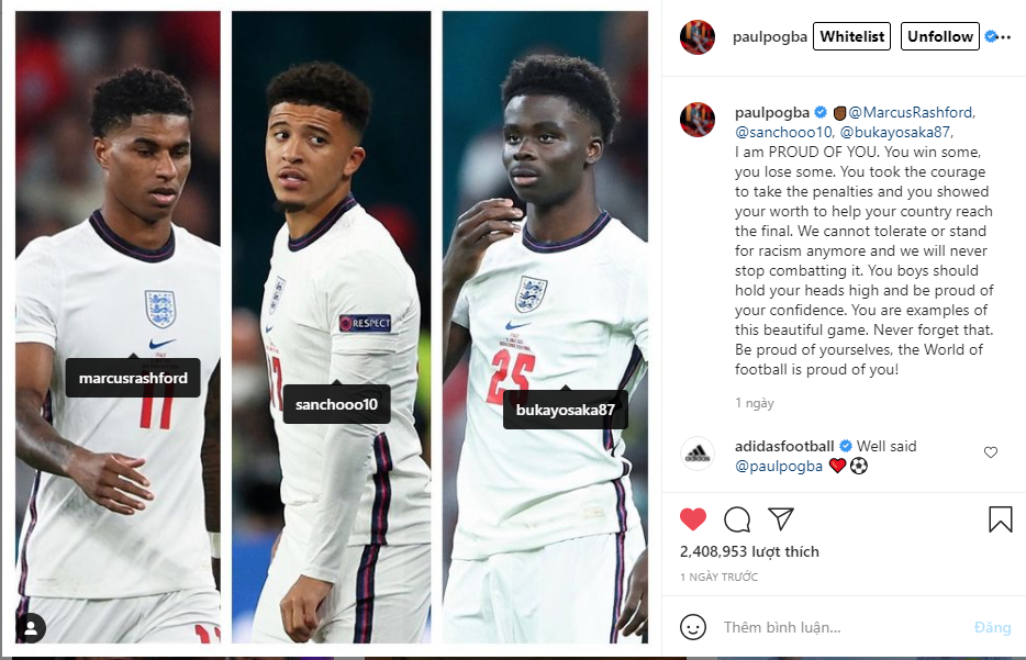 Rashford, Jadon Sancho va Bukayo Saka
