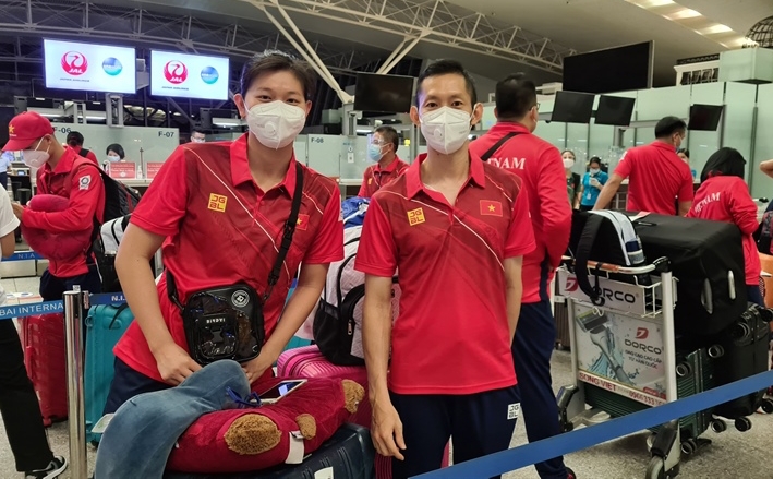 Ánh Viên và Tiến Minh