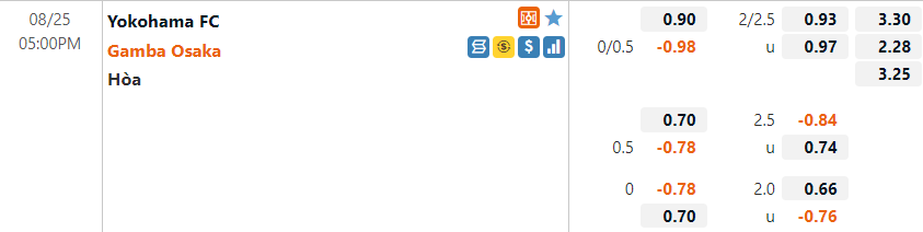 Yokohama vs Gamba Osaka