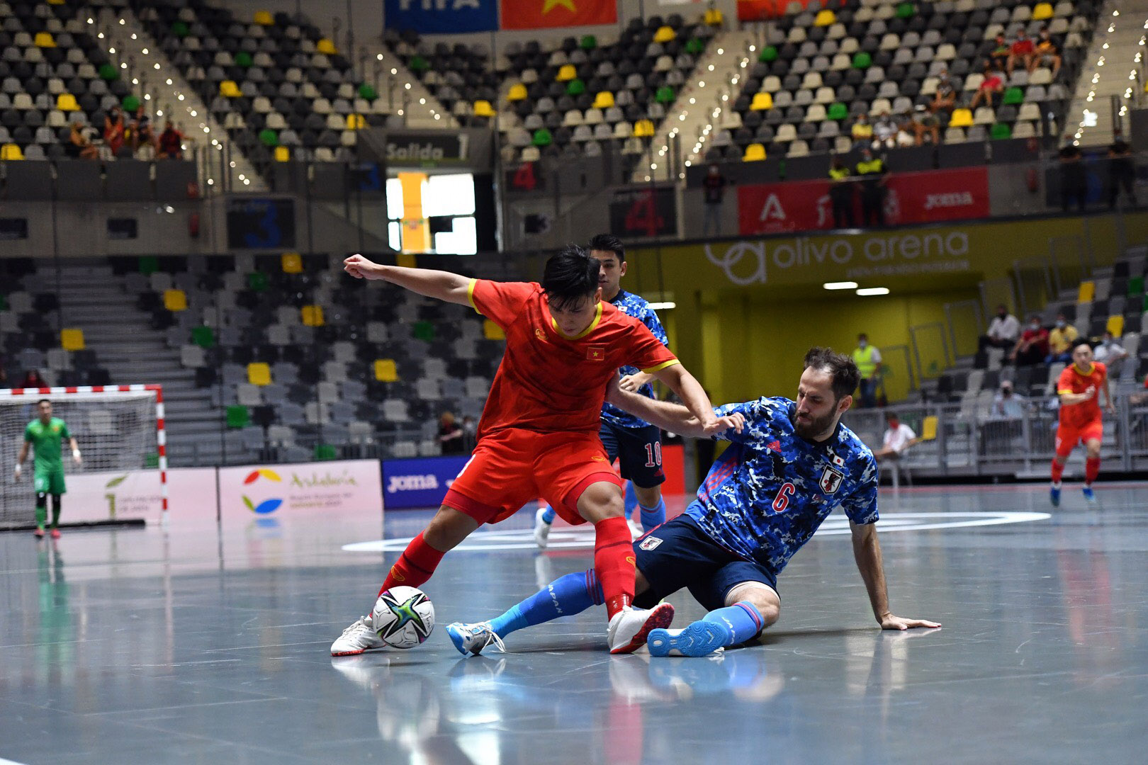 ĐT futsal Việt Nam vs futsal nhật bản. Ảnh: VFF.