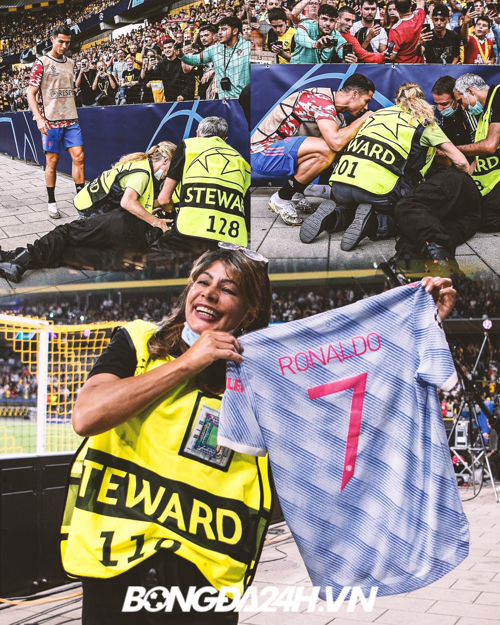 Ronaldo hạ đo ván nữ nhân viên Young Boys Ronaldo hạ đo ván nữ nhân viên Young Boys