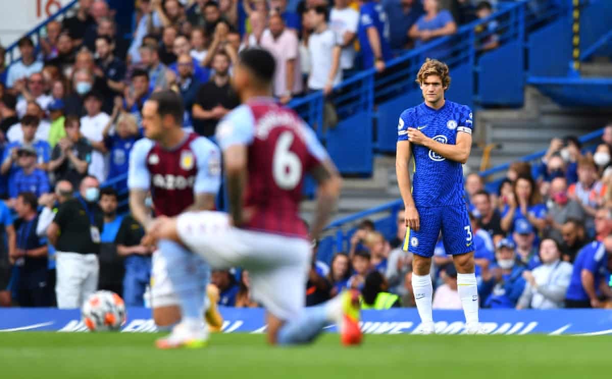 Alonso trong trận đấu gần nhất với Tottenham