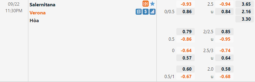 Salernitana vs Verona