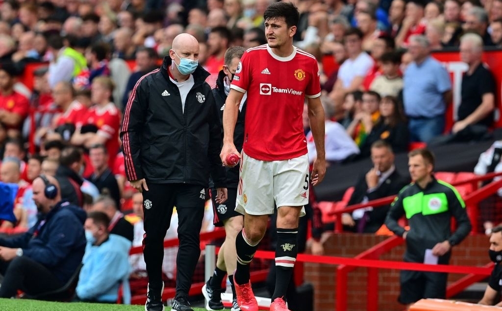 Harry Maguire chấn thương vs Aston Villa 25/9