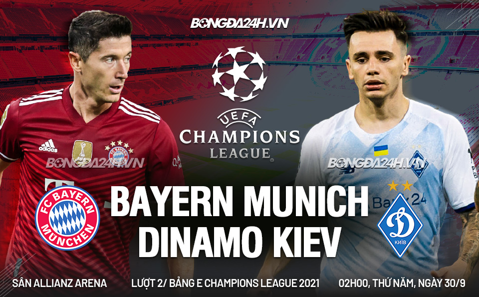 Bayern Munich vs Dynamo Kiev vòng bảng Champions League