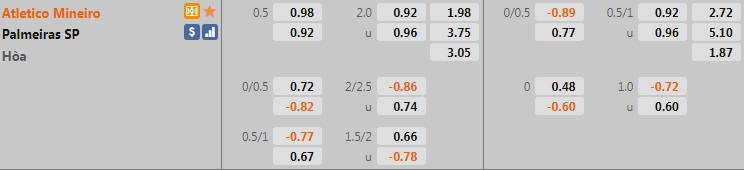 Atletico Mineiro vs Palmeiras