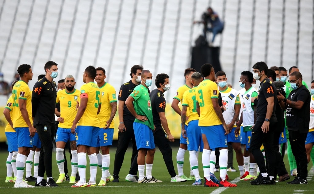 Trận đấu giữa Brazil vs Argentina bị dừng 6/9 Trận đấu giữa Brazil vs Argentina bị dừng 6/9