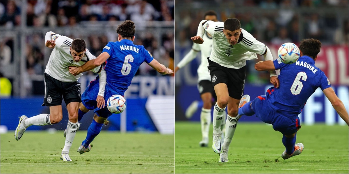 Chơi xấu với Kai Havertz, Maguire tự ngã sấp mặt 1