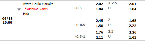 Nhận định Grulla Morioka vs Tokushima Vortis 16h00 ngày 186 (Hạng 2 Nhật 2022) 1