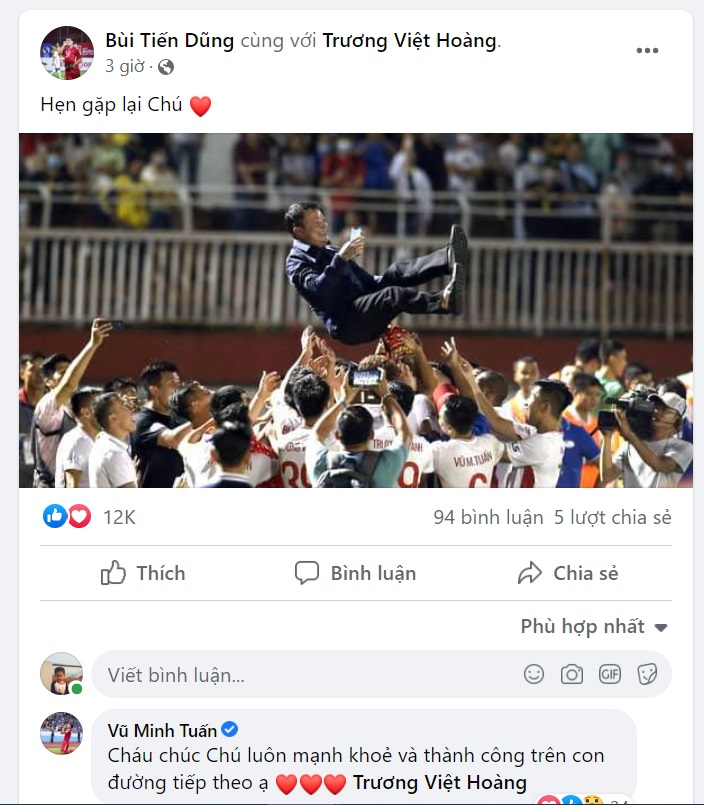 Dàn sao Viettel bất ngờ nói lời chia tay HLV Trương Việt Hoàng 1 Dàn sao Viettel bất ngờ nói lời chia tay HLV Trương Việt Hoàng 1