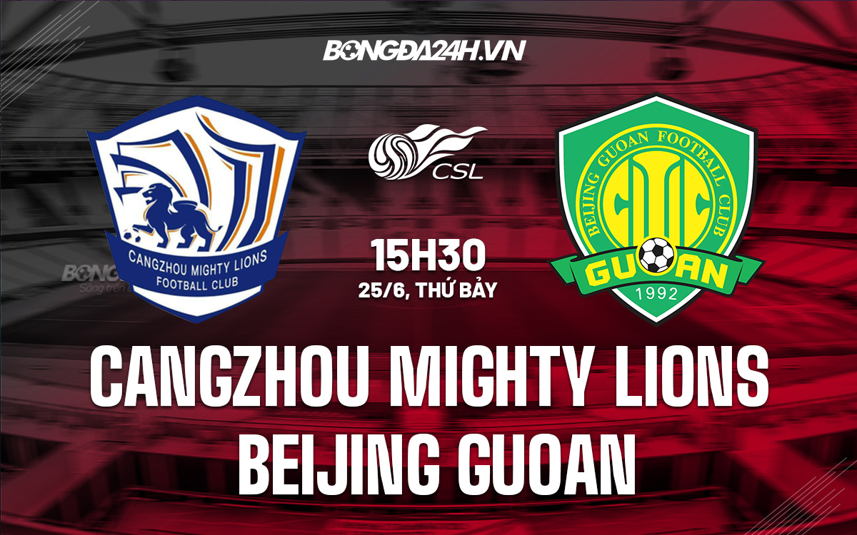 Cangzhou Mighty Lions vs Beijing Guoan 