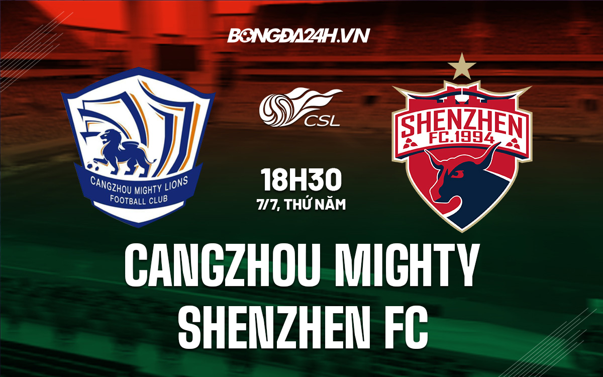 Cangzhou Mighty vs Shenzhen FC