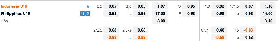 U19 Indonesia vs U19 Philippines